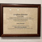 Certificate of Election