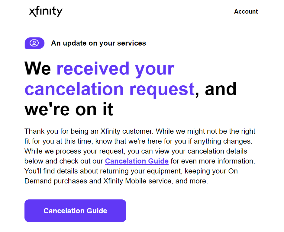 How much does it cost to cancel my comcast contract